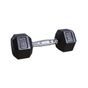 Rubber Hexagon Dumbbell - KG